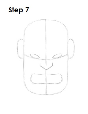 Draw the Hulk Step 7 Draw the Hulk Step 7