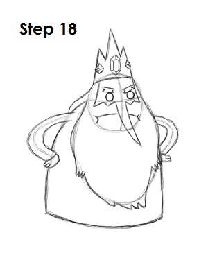 Draw the Ice King Step 18 Draw Ice King Step 18