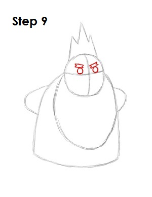 Draw the Ice King Step 9 Draw Ice King Step 9