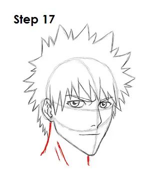  Draw Ichigo Step 17
