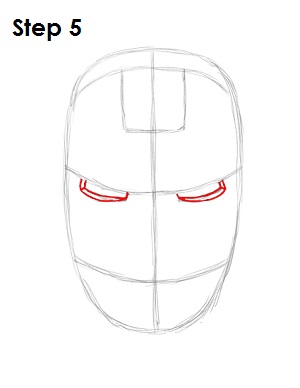 How to Draw Iron Man Step 5