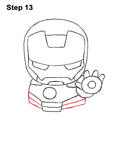 Mini Iron Man Drawing 13 Draw Mini Chibi Cute Little Iron Man 13