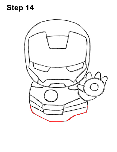 Mini Iron Man Drawing 14 Draw Mini Chibi Cute Little Iron Man 14