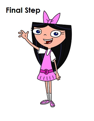 How to Draw Isabella (Phineas and Ferb)