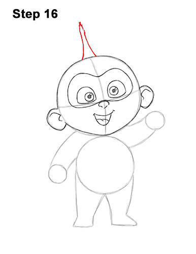 Draw Jack-Jack The Incredibles 16 How to Draw Jack Jack Cute Baby Incredibles 16
