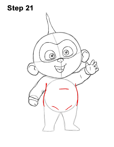 Draw Jack-Jack The Incredibles 21 How to Draw Jack Jack Cute Baby Incredibles 21