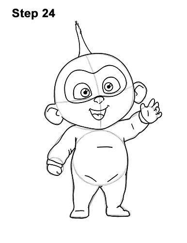 Draw Jack-Jack The Incredibles 24 How to Draw Jack Jack Cute Baby Incredibles 24