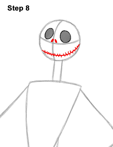 Draw Jack Skellington Nightmare Before Christmas Full Body 8 How to Draw Jack Skellington Nightmare Before Christmas Full Body 8