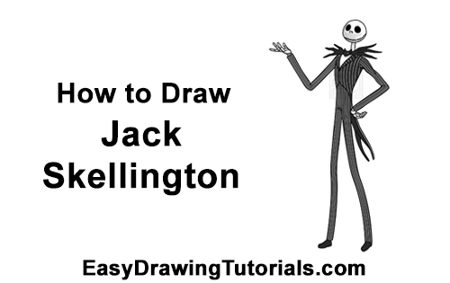 Draw Jack Skellington Nightmare Before Christmas Full Body How to Draw Jack Skellington Nightmare Before Christmas Full Body