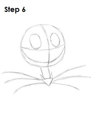 How to Draw Jack Skellington Step 6 How to Draw Jack Skellington Step 6