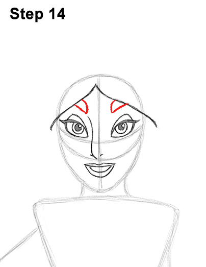 Jasmine Full Body Drawing 14 Draw Jasmine Full Body Aladdin 14