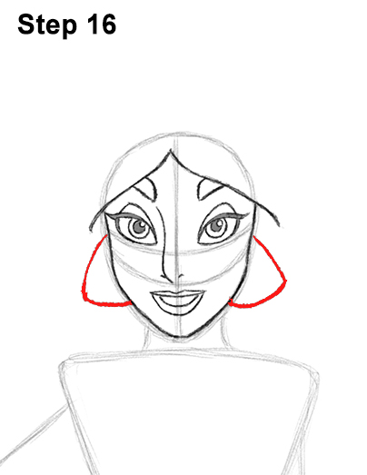 Jasmine Full Body Drawing 16 Draw Jasmine Full Body Aladdin 16