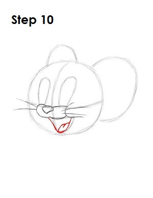 How to Draw Jerry Step 10 How to Draw Jerry Step 10