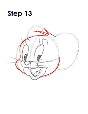 How to Draw Jerry Step 13