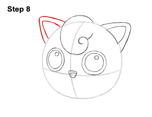 How to Draw Cute Jigglypuff Pokemon 8