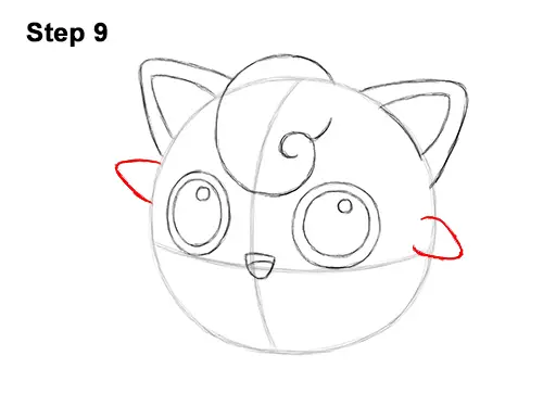 How to Draw Cute Jigglypuff Pokemon 9