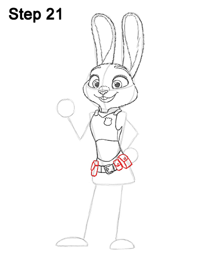 Draw Judy Hopps Zootopia 21