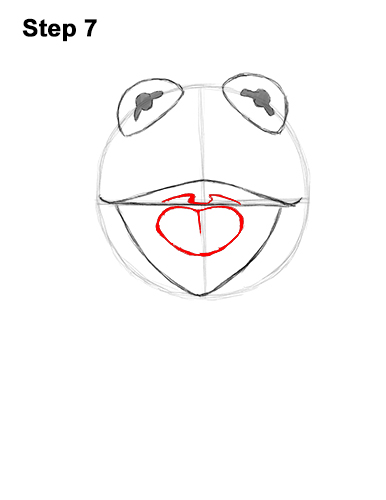 Draw Kermit the Frog 7 How to Draw Kermit the Frog Muppet 7