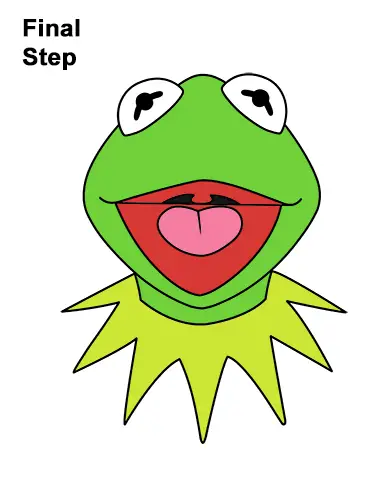 How To Draw Kermit The Frog With Step By Step Pictures