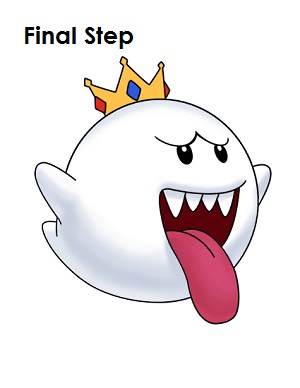 Draw King Boo Complete