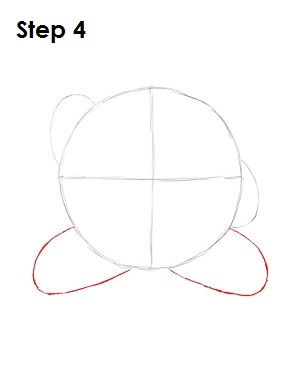 Draw Kirby Nintendo Step 4