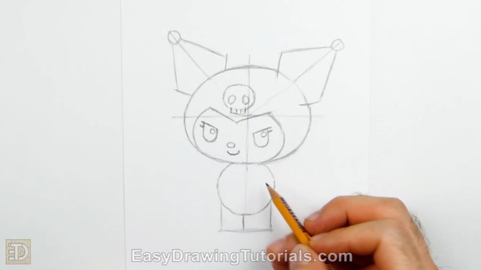How to Draw Sanrio Kuromi Face