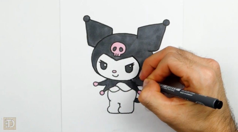 How to Draw Sanrio Kuromi Color