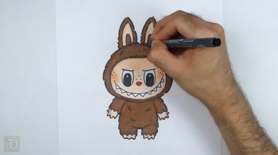 Color Your Drawing Coloring Labubu