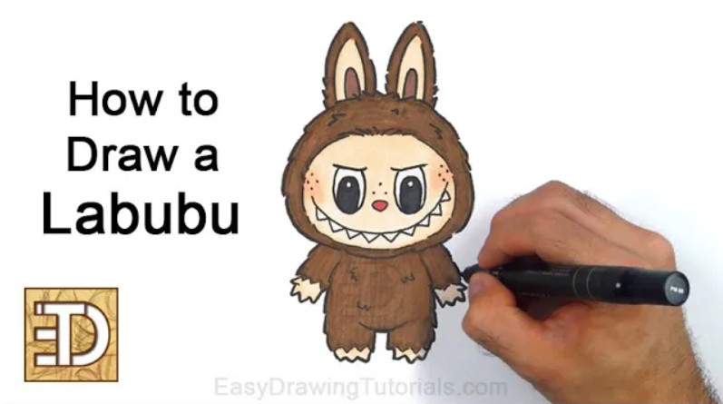 Add Any Finishing Touches, and You're Done! Completed Labubu Artwork