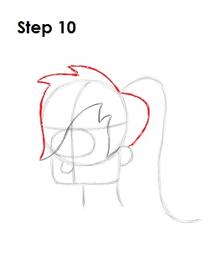 Draw Leela Step 10 Draw Leela 10