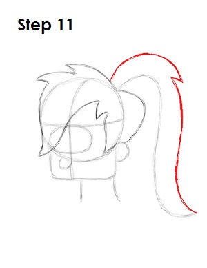Draw Leela Step 11 Draw Leela 11