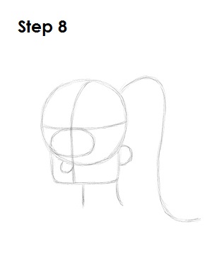 Draw Leela Step 8 Draw Leela 8
