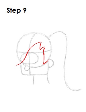 Draw Leela Step 9 Draw Leela 9