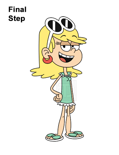 Draw Leni The Loud House How to Draw Leni The Loud House Sister