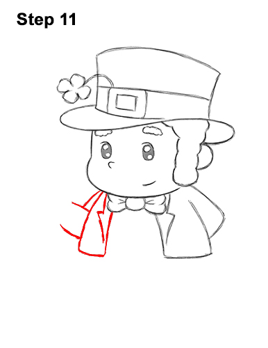 Draw Cute Cartoon Leprecahun 11 How to Draw Cartoon Cute Leprecahun Chibi 11