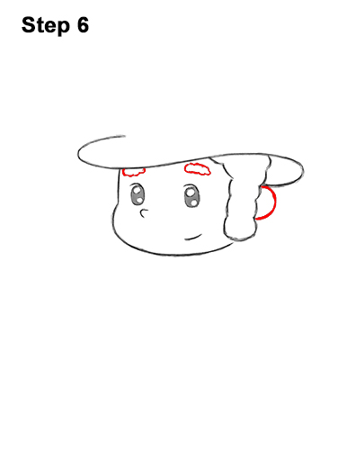 How to Draw Cartoon Cute Leprecahun Chibi 6