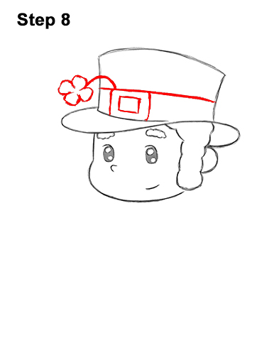 How to Draw Cartoon Cute Leprecahun Chibi 8