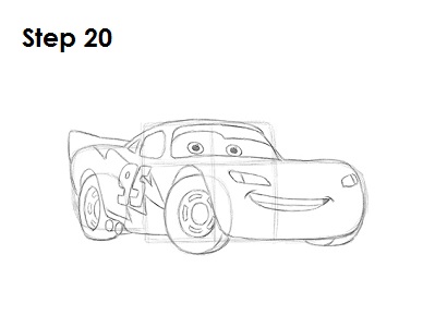 How to Draw Lightning McQueen