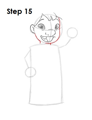 Draw Lilo step 15