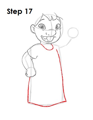 Draw Lilo step 17
