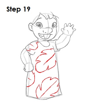 Draw Lilo step 19