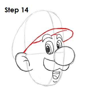 How to Draw Luigi Step 14 How to Draw Luigi Step 14