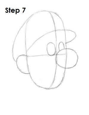 How to Draw Luigi Step 7 How to Draw Luigi Step 7