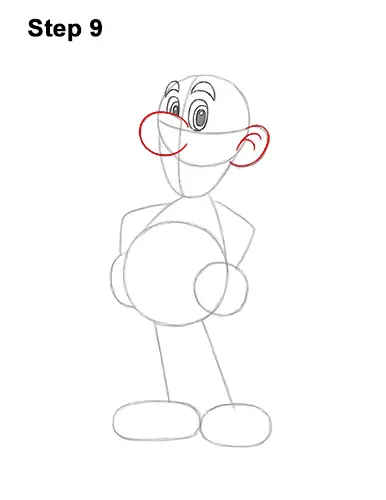 How to Draw Luigi Super Mario Nintendo Full Body 9