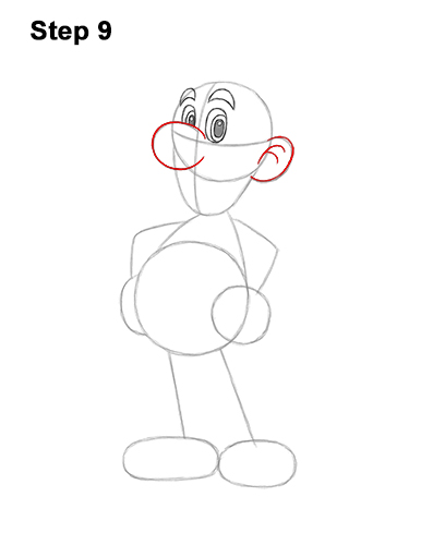 How to Draw Luigi Super Mario Nintendo Full Body 9