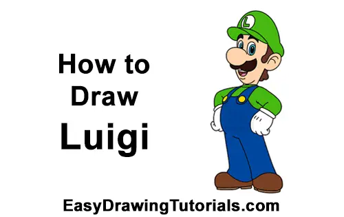 How to Draw Luigi Super Mario Nintendo Full Body