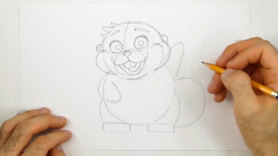 Draw the Facial Details How to Draw Hoppers Mabel Limbs