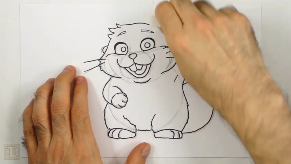 Ink and Erase Guidelines How to Draw Hoppers Mabel Body Details