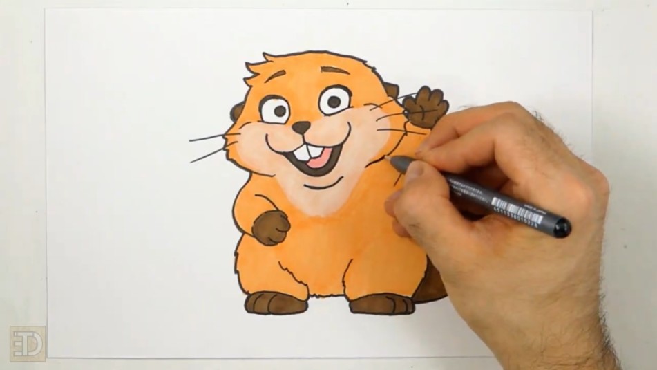 Color Your Drawing How to Draw Hoppers Mabel Whiskers