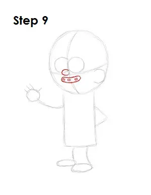 How to Draw Mabel Pines Step 9